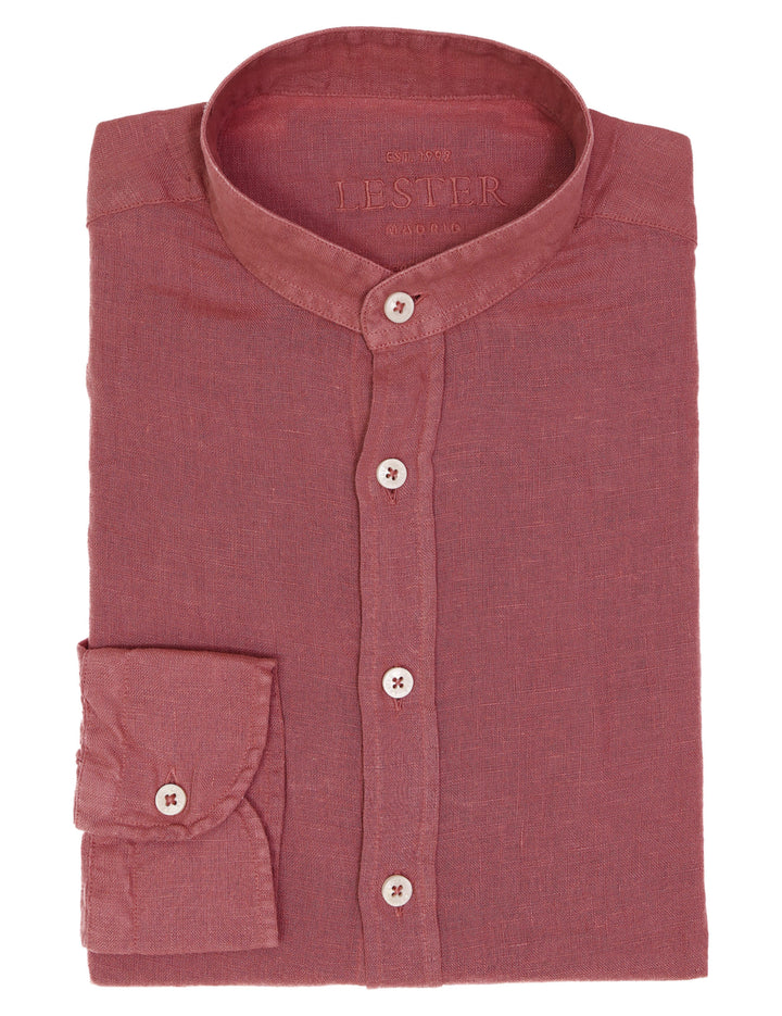 Camisa mao lino lisa lavada Fresa