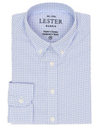 Camisa oxford vichy Azul