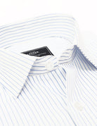 Camisa vestir raya blanca Azul