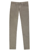Pantalón 5 bolsillos satén Gris