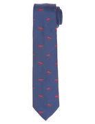 Corbata rinocerontes Azul/rosa