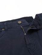 Pantalón 5 bolsillos satén Azul