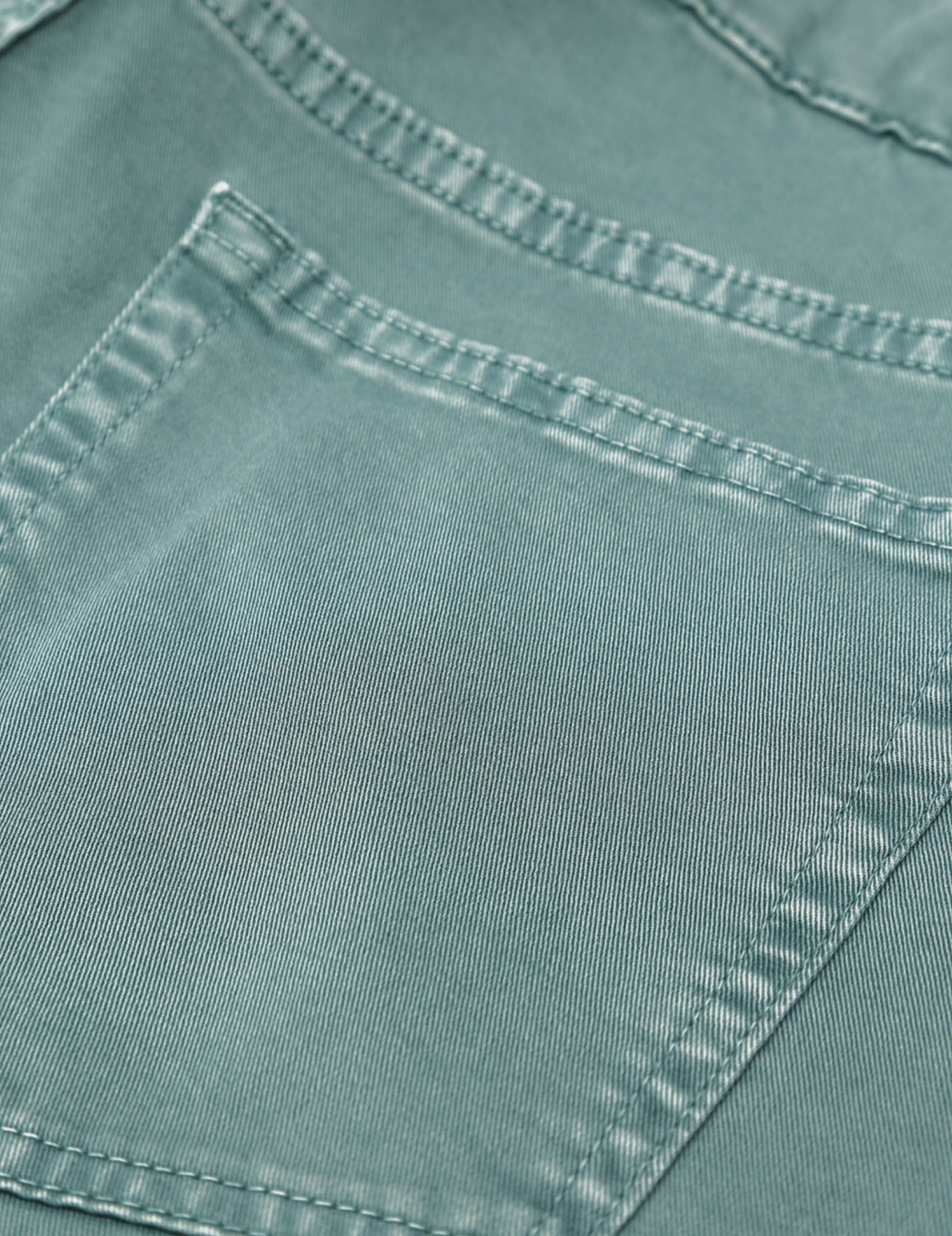 Pantalón 5 bolsillos satén Verde