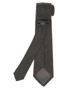Corbata lana unito Gris