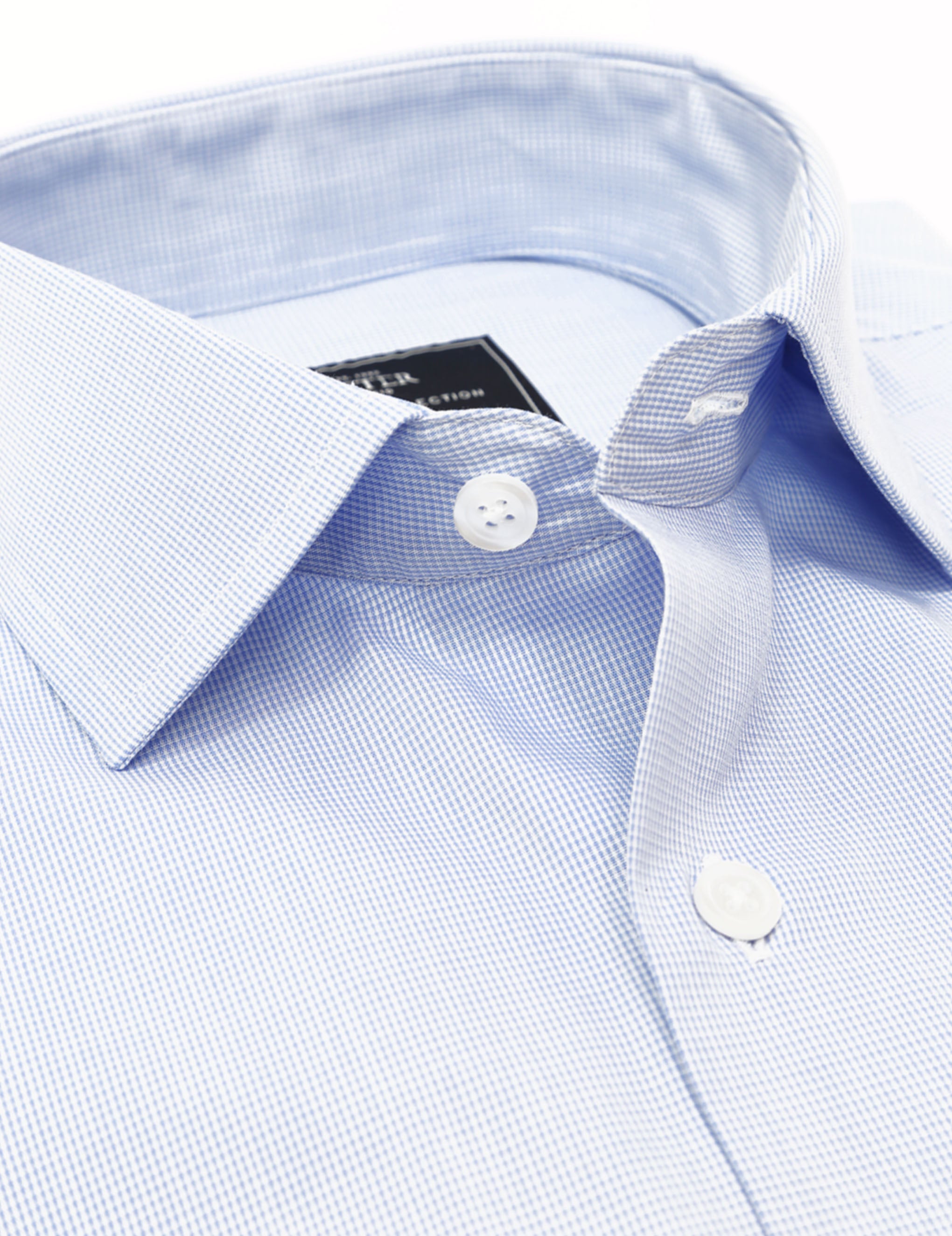 Camisa vestir raya vichy Azul