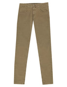 Pantalón 5 bolsillos satén Kaki