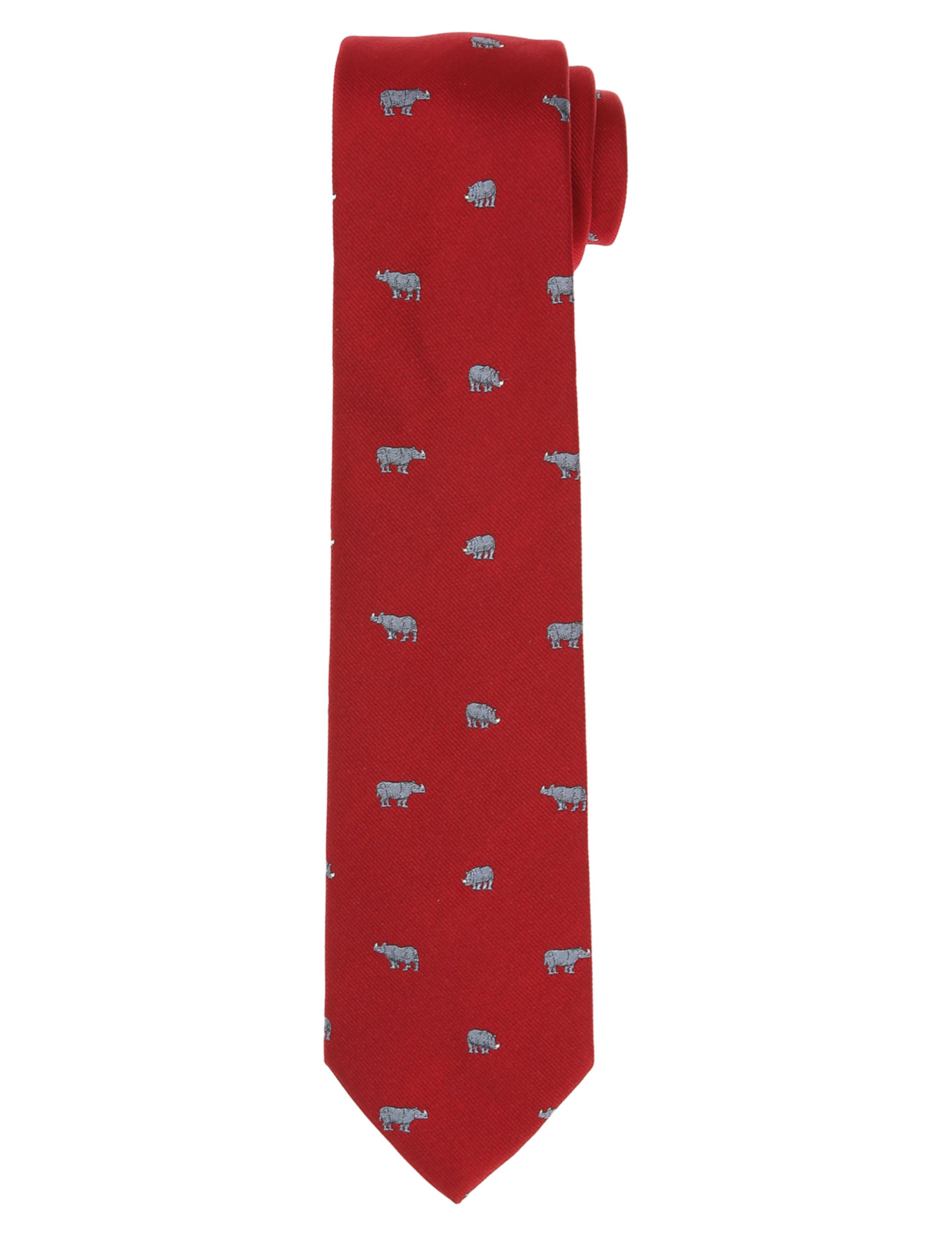 Corbata rinocerontes Rojo/azul