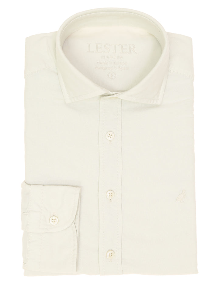 Camisa oxford tintada Crudo