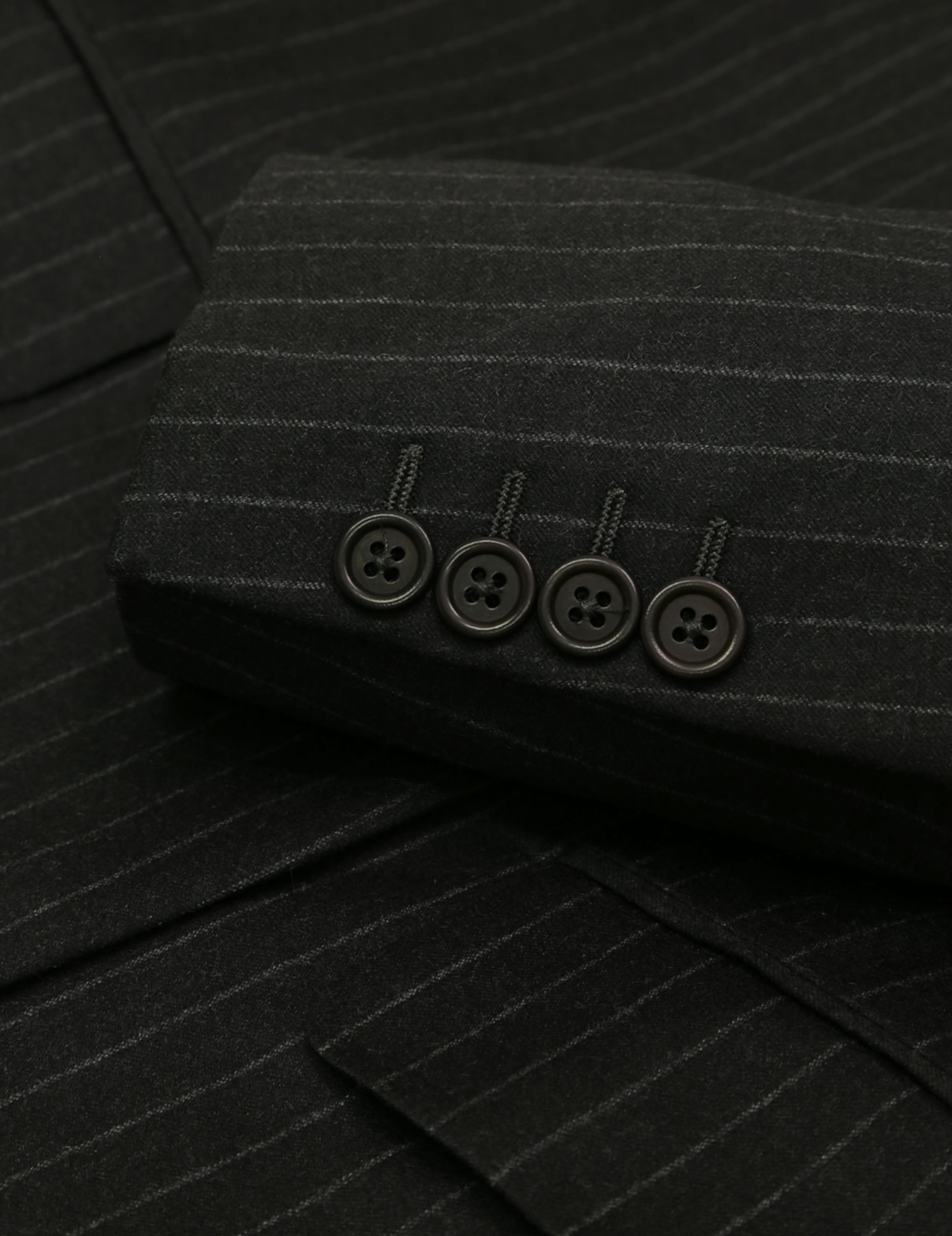 Traje hombre raya diplotamica Gris