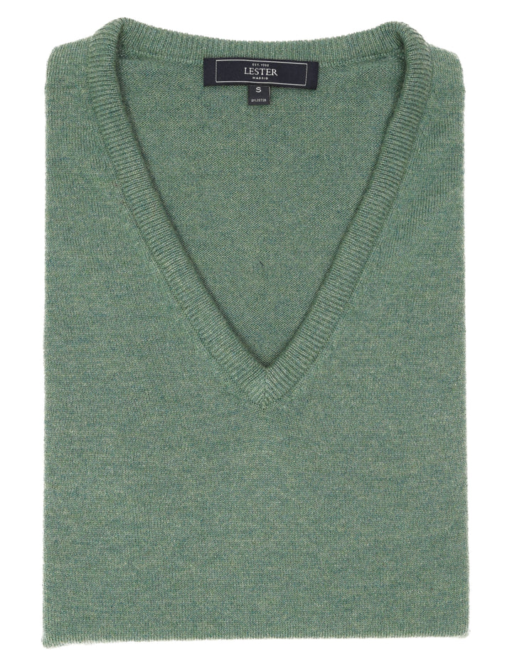 Jersey cashmere pico Verde