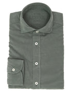 Camisa micropana tintada Kaki