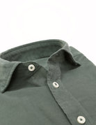 Camisa micropana tintada Kaki