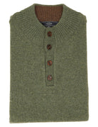 Jersey botones lana Verde