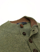 Jersey botones lana Verde