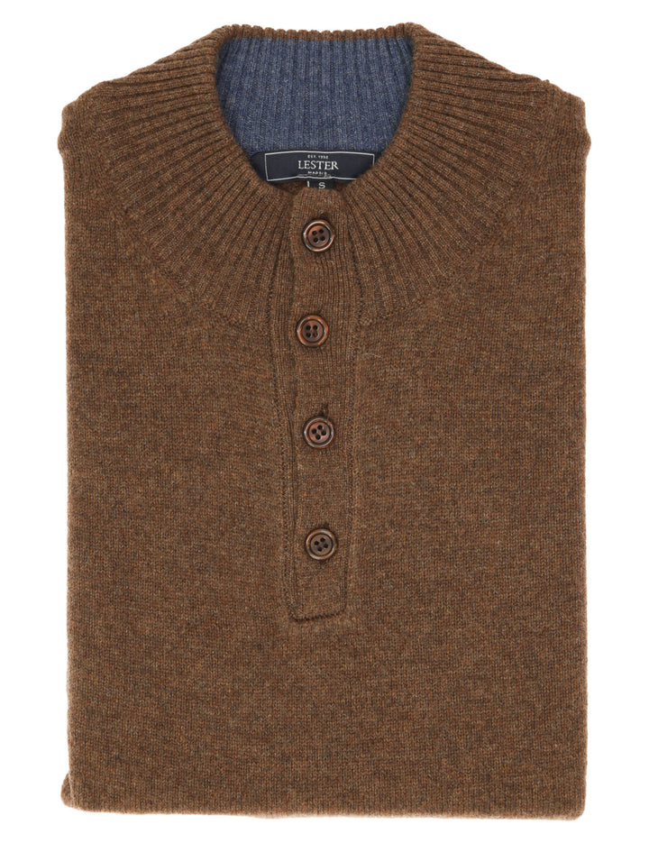 Jersey botones lana Beige