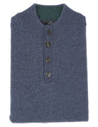 Jersey botones lana Azul