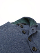Jersey botones lana Azul