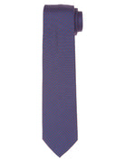 Corbata pois Azul/rojo