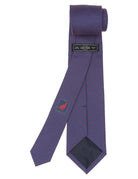 Corbata pois Azul/rojo