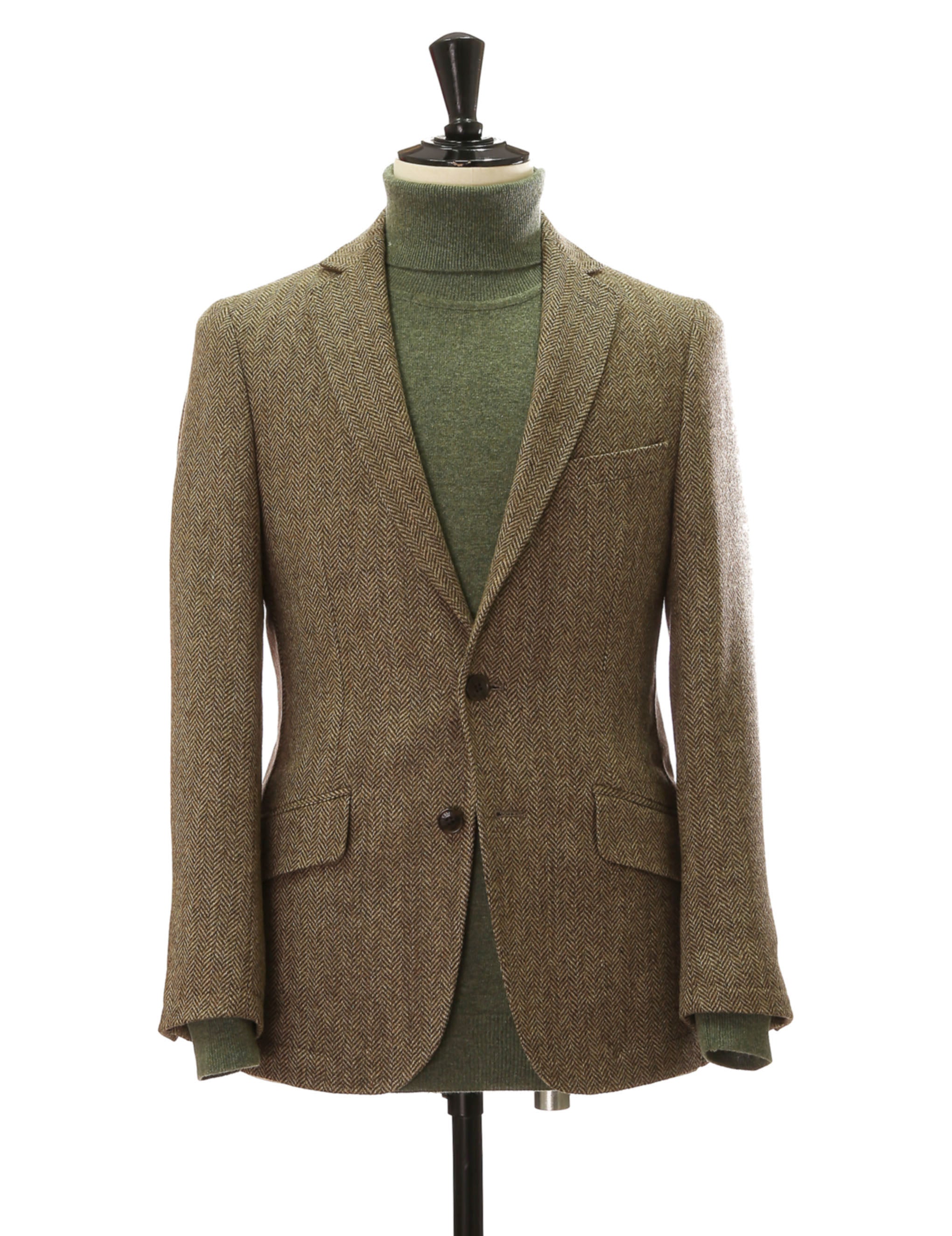 Chaqueta tweed chester Marrón