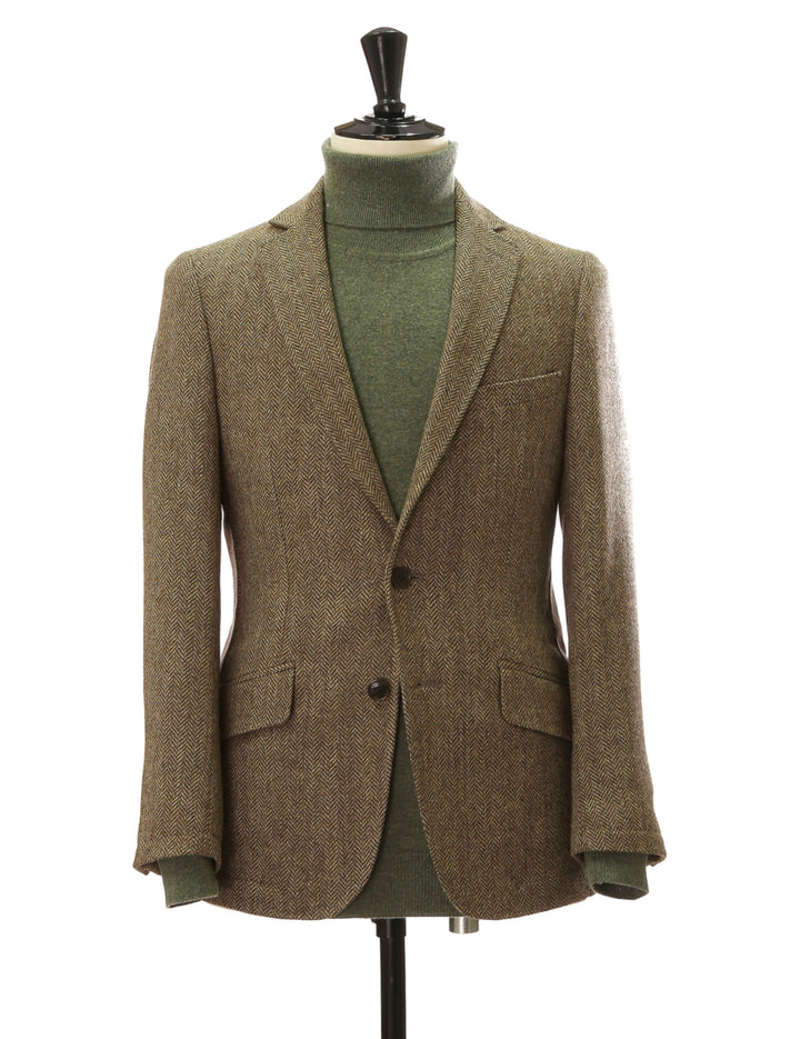 Chaqueta tweed chester Marrón