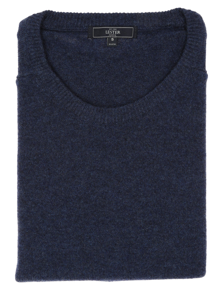 Jersey caja lana Azul