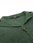 Cardigan punto de arroz Verde