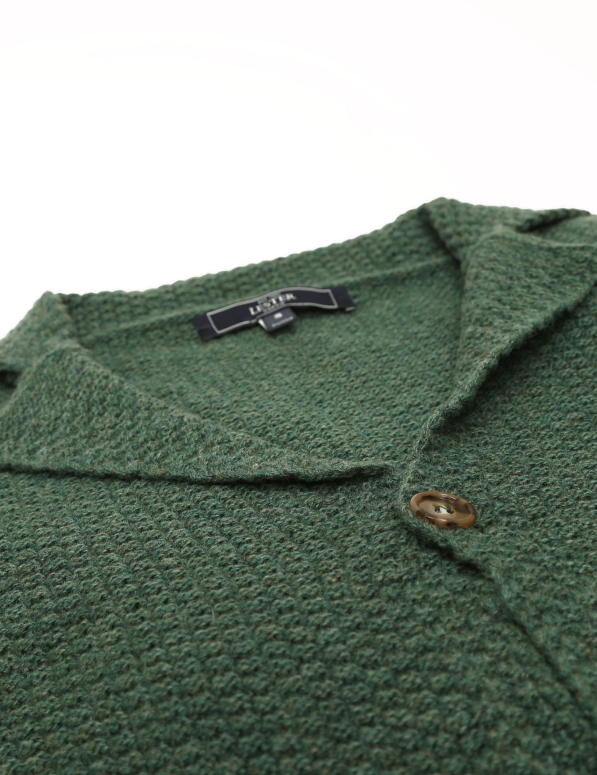 Cardigan punto de arroz Verde