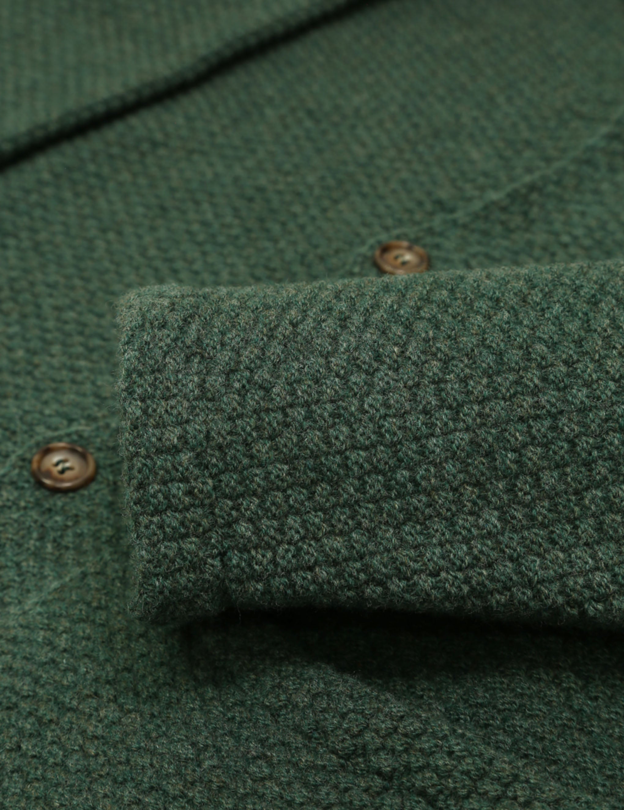 Cardigan punto de arroz Verde