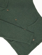 Cardigan punto de arroz Verde