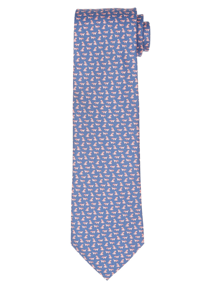 Corbata perritos Azul/rojo
