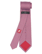 Corbata catena Burdeos/azul