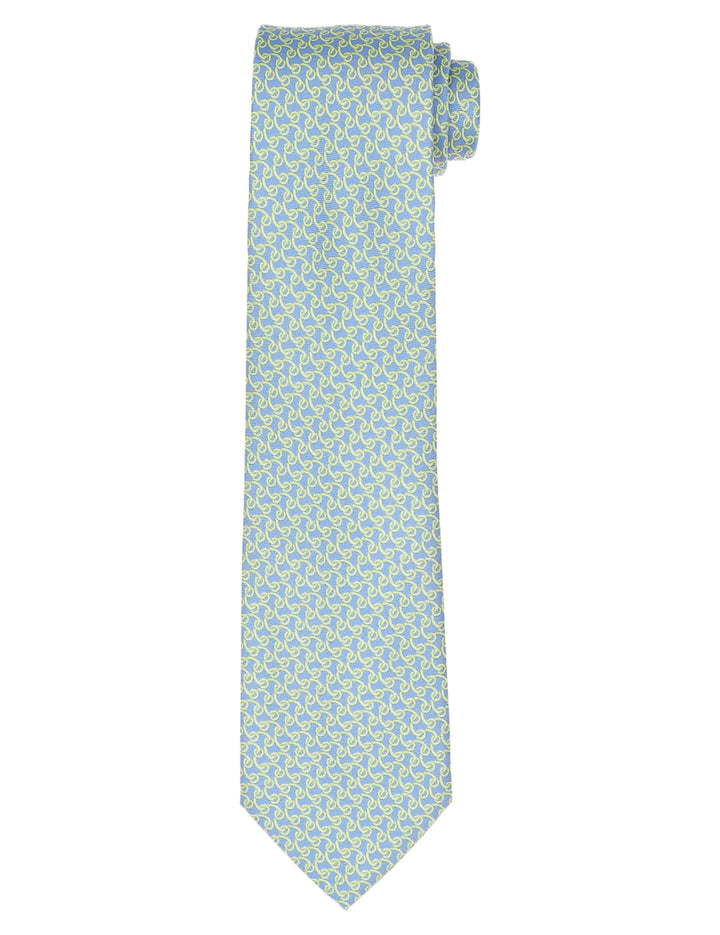 Corbata catena Azul/verde