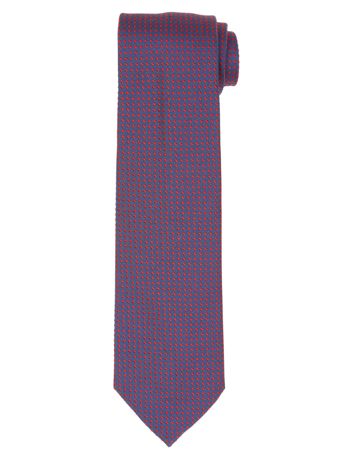 Corbata cubitos Azul/rojo