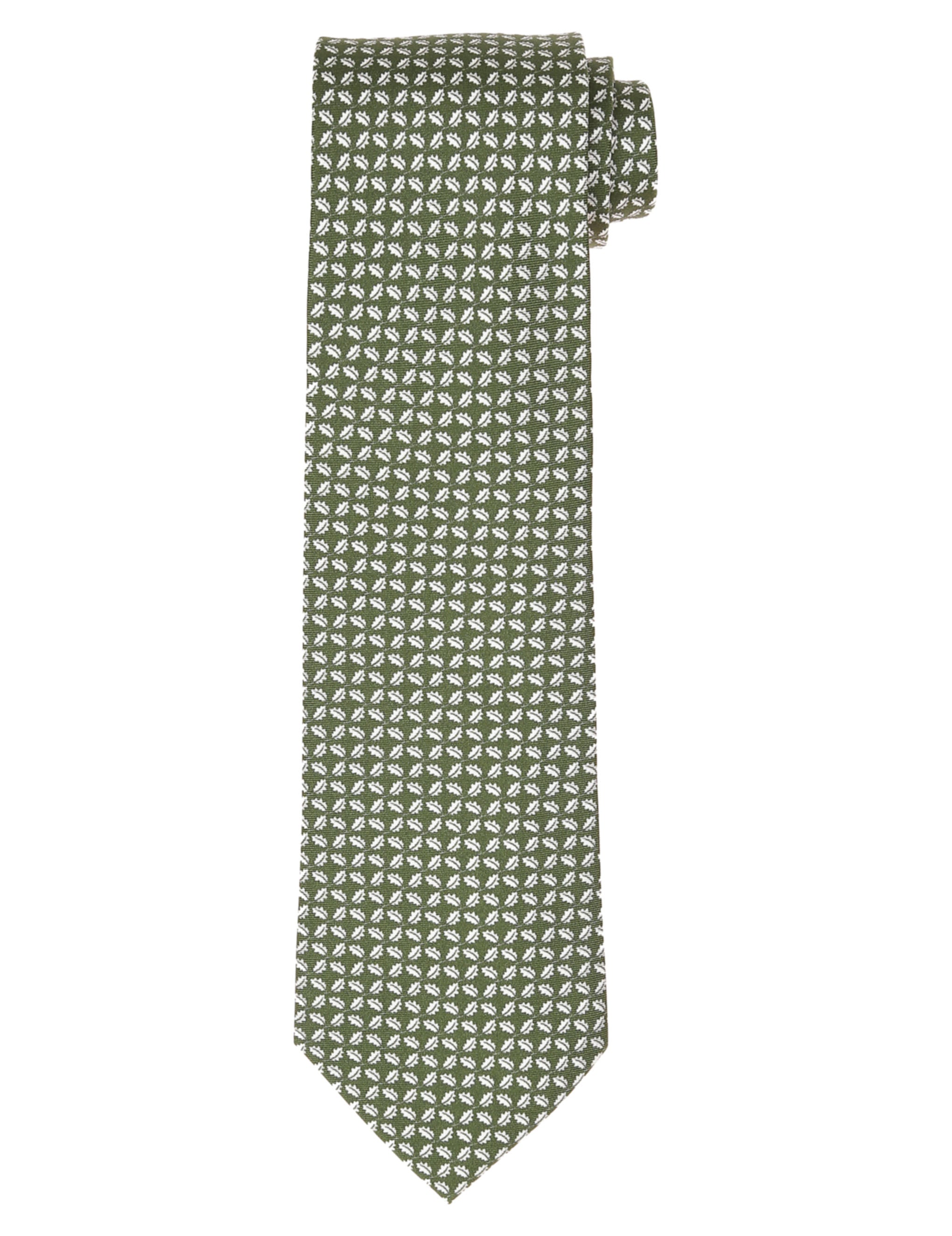 Corbata hoja Verde/azul