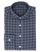 Camisa sport cuadro medio Azul