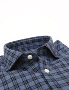 Camisa sport cuadro medio Azul