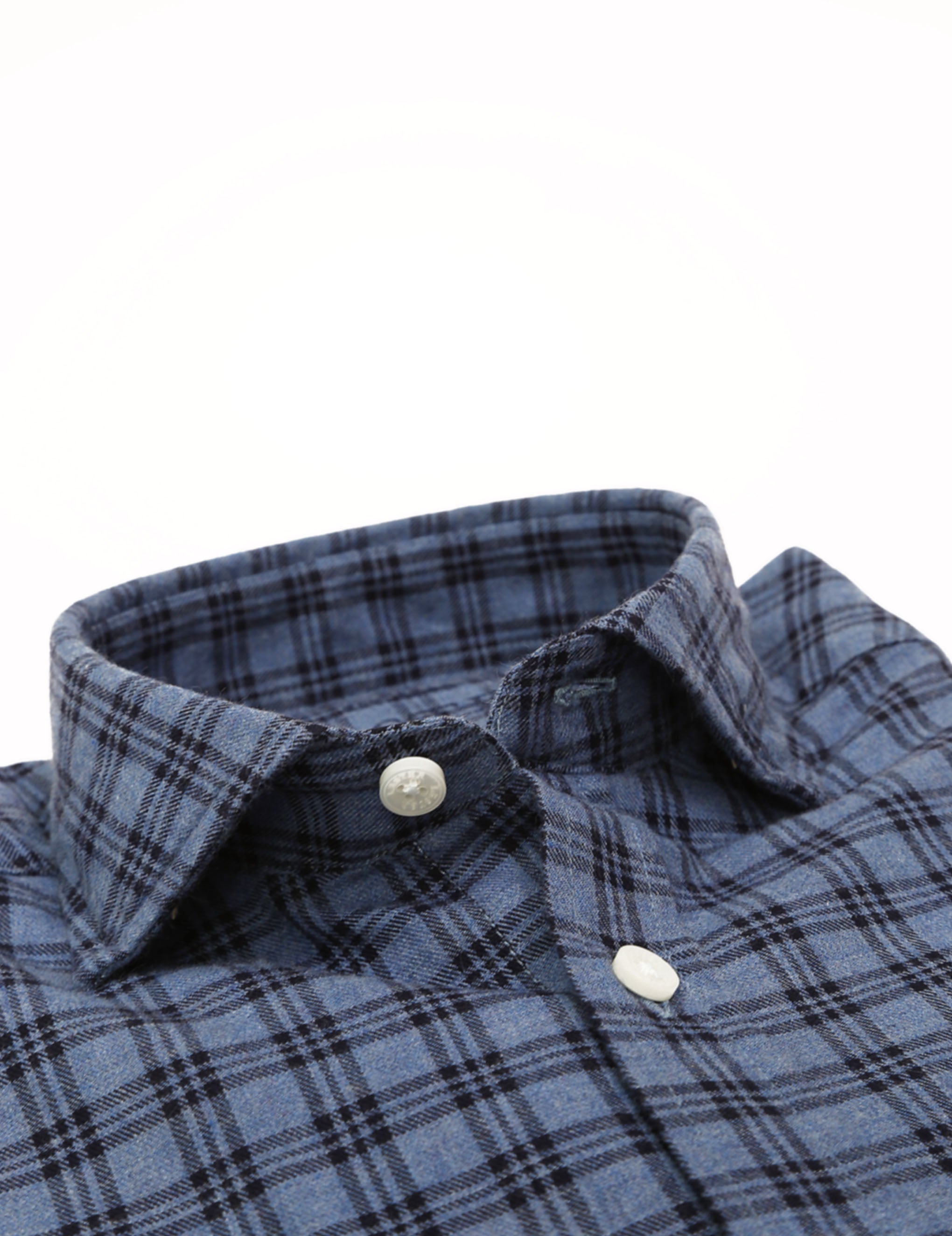 Camisa sport cuadro medio Azul