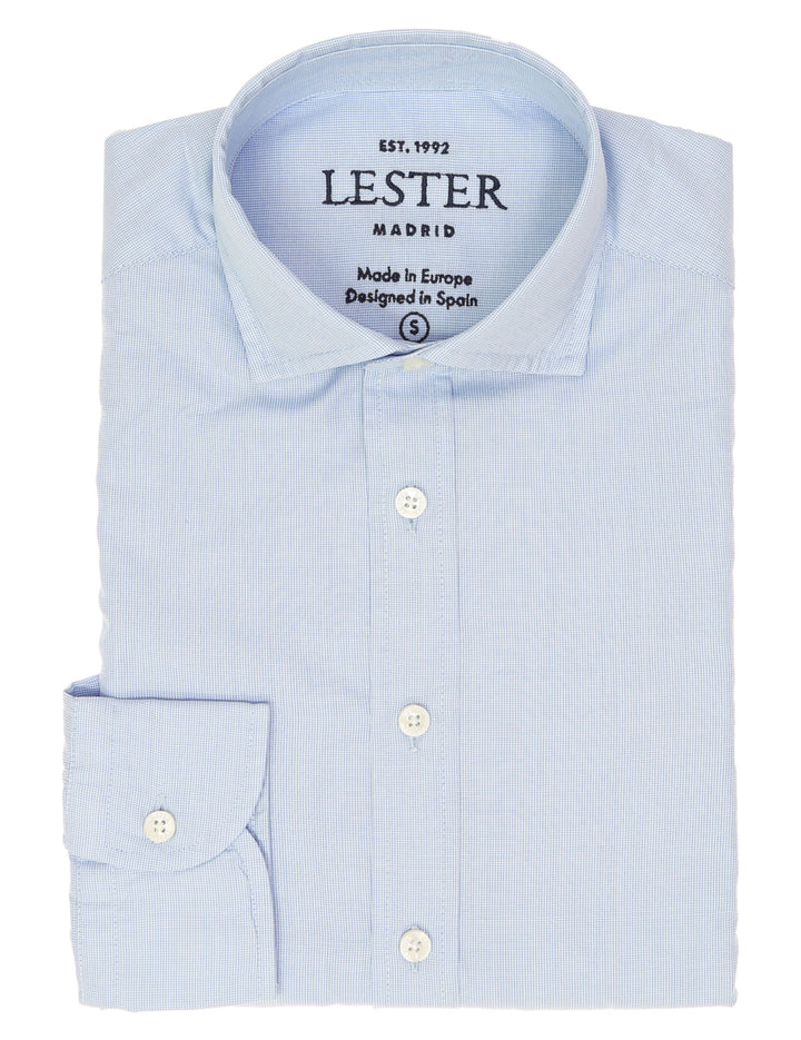 Camisa sport semilisa Azul