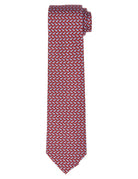 Corbata cebras Burdeos/azul