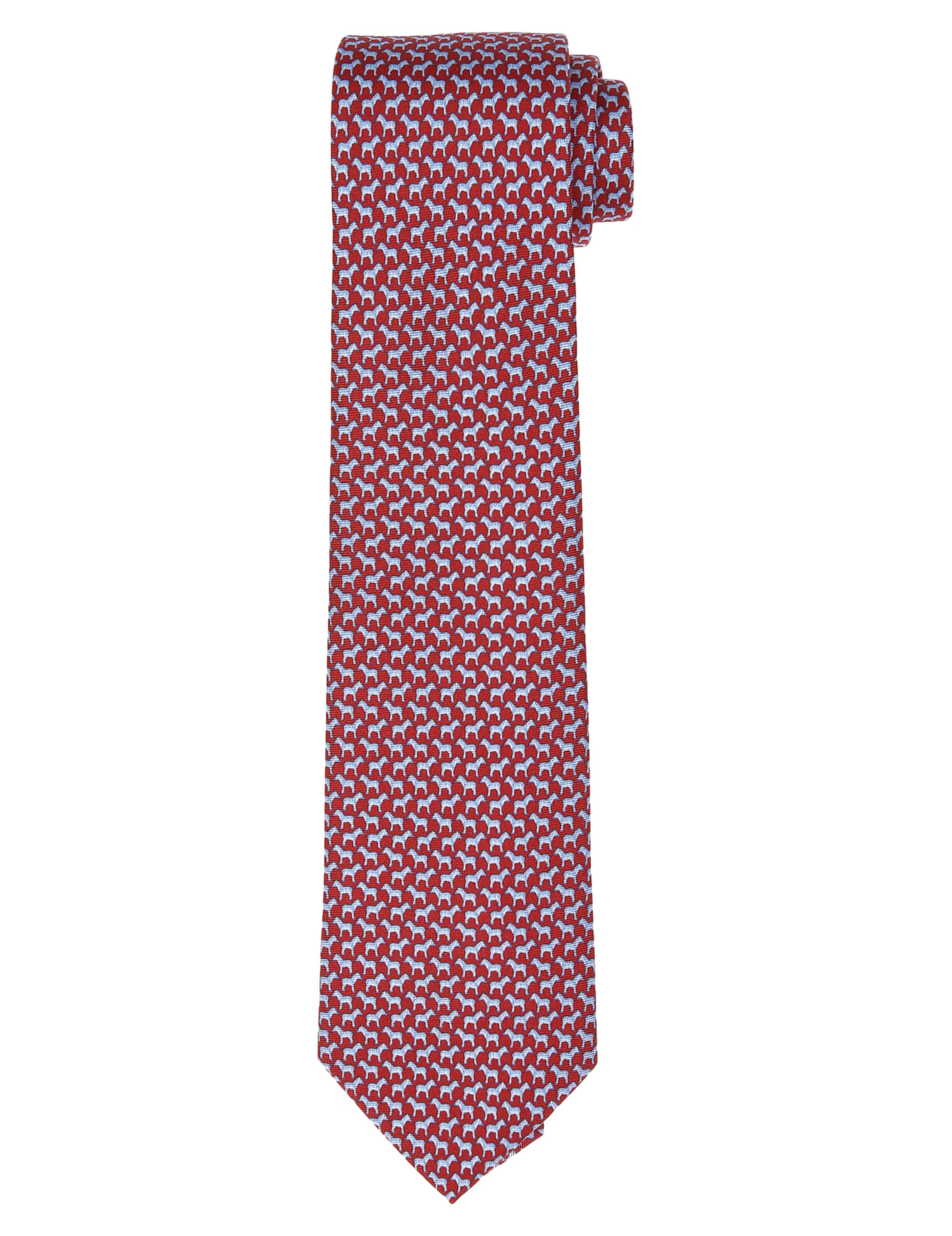 Corbata cebras Burdeos/azul