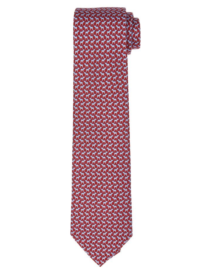Corbata cebras Burdeos/azul