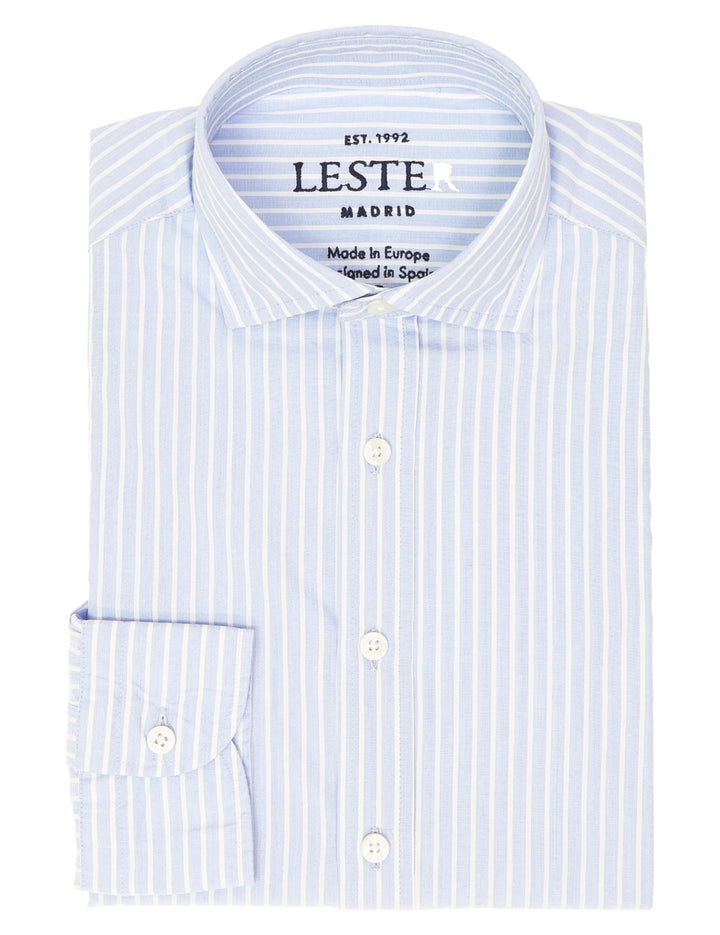 Camisa sport raya ancha Azul