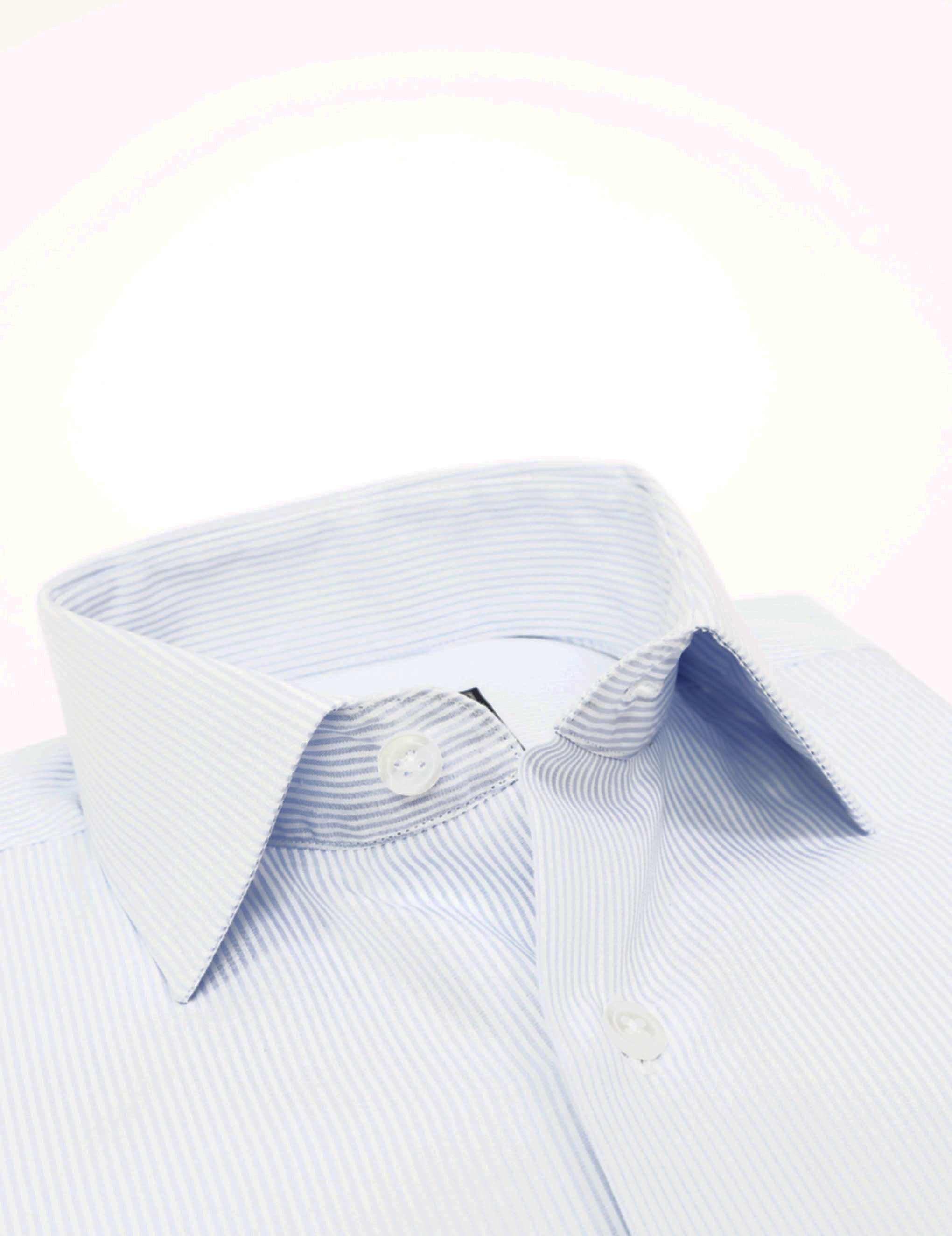 Camisa vestir raya fina Azul