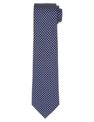 Corbata pois estampa Azul/blanco