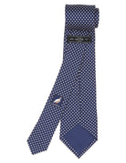 Corbata pois estampa Azul/blanco
