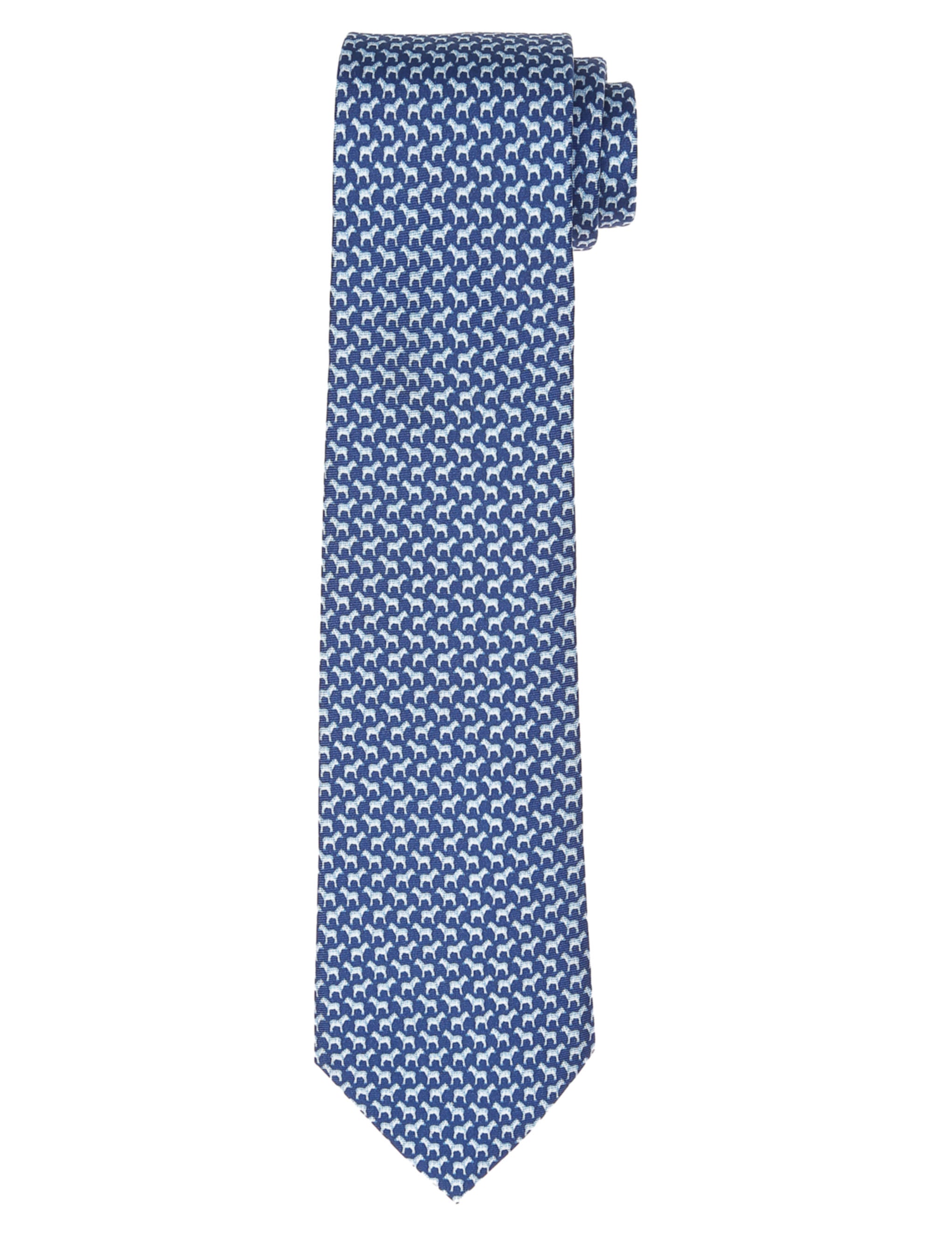 Corbata cebras Azul/azul