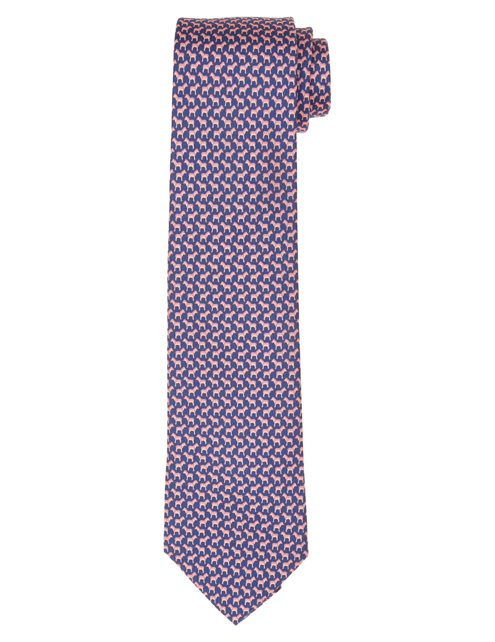 Corbata cebras Azul/rojo