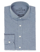Camisa sport espiga melange Azul