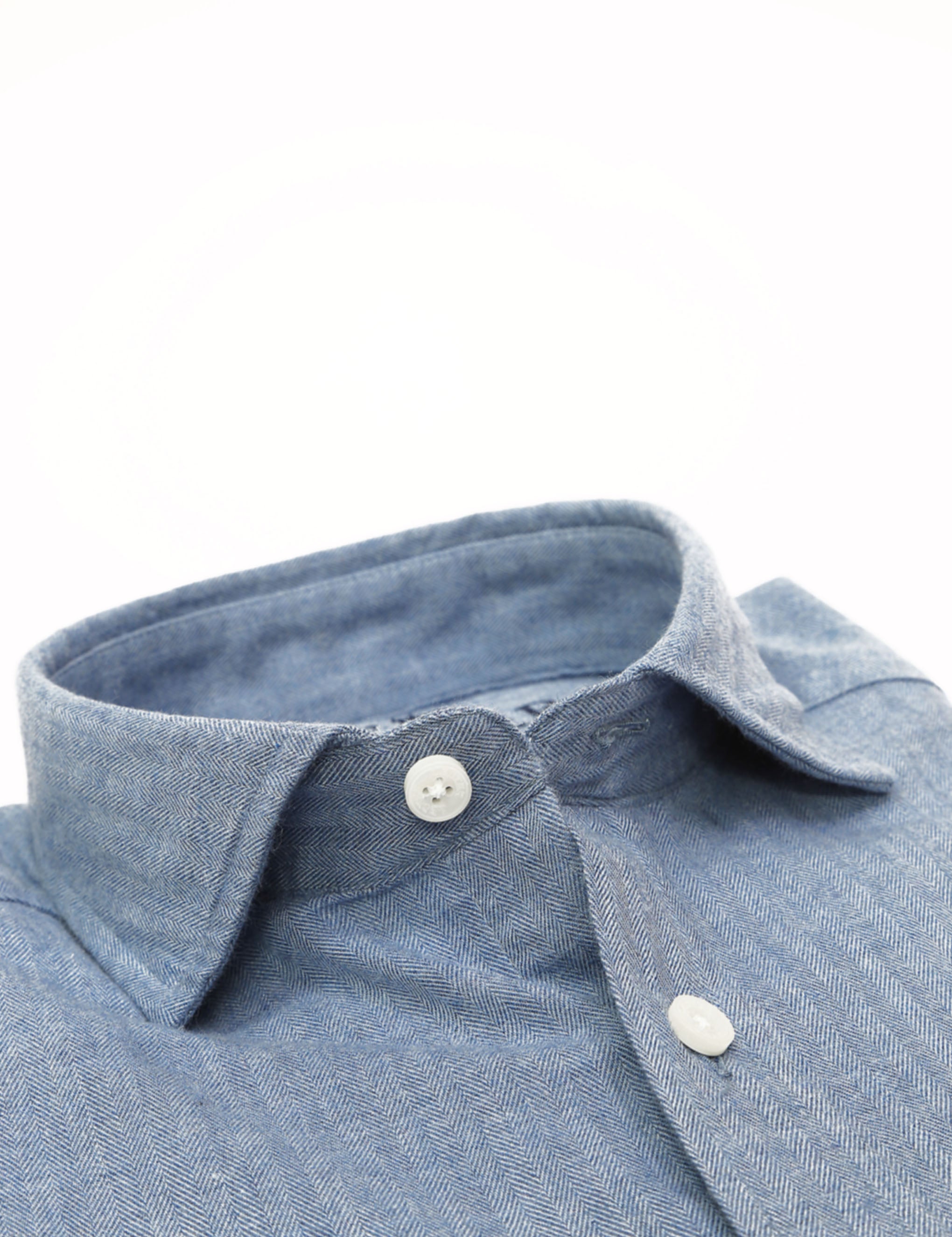 Camisa sport espiga melange Azul